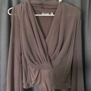Tan long sleeved bodysuit 🚨